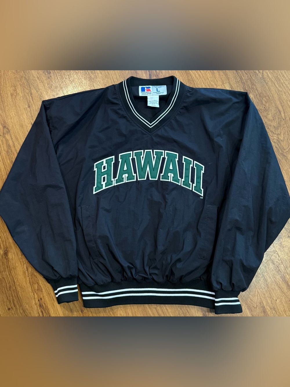 Vintage 90’s University Of Hawaii Jacket Russell Athletic Bows Rainbow Warriors